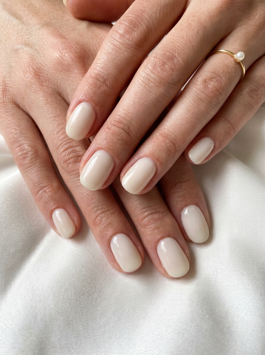 Pressed Flower Wedding Nails